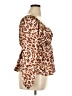 Socialite 100% Polyester Brown Long Sleeve Blouse Size XL - photo 4