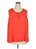 41Hawthorn 100% Polyester Orange Sleeveless Blouse Size 3X - photo 1