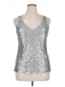 Kenar Silver Sleeveless Top Size XL - photo 1