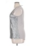 Kenar Silver Sleeveless Top Size XL - photo 5