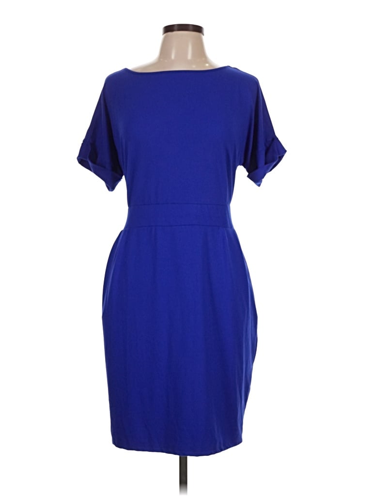 Pre-owned Zenana Cocktail Dress In Blue