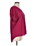 Alya 100% Polyester Burgundy Short Sleeve Blouse Size M - photo 4