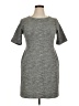 Lands' End Tweed Gray Casual Dress Size 16 (petite) - photo 1
