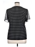 CeCe Polka Dots Black Short Sleeve Blouse Size XL - photo 2