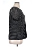 CeCe Polka Dots Black Short Sleeve Blouse Size XL - photo 4