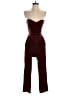 Express Solid Burgundy Jumpsuit Size 00 Petite - photo 1