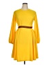 Assorted Brands Solid Yellow Casual Dress Size XL - photo 1