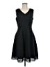 Donna Ricco Solid Black Cocktail Dress Size 12 - photo 1