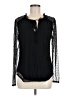 Loveappella Black Long Sleeve Blouse Size M - photo 1