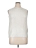 Bar III 100% Acrylic Silver Sleeveless Turtleneck Size XL - photo 1