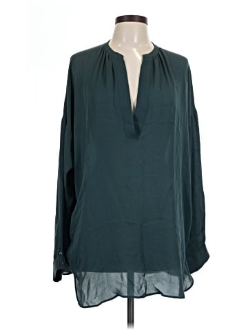 Vince. Long Sleeve Silk Top (view 1)