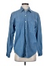 New Frontier Blue Long Sleeve Button-Down Shirt Size S - photo 1