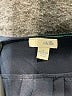 Odille 100% Silk Solid Stripes Blue Teal Short Sleeve Silk Top Size 8 - photo 7
