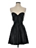Parker 100% Leather Black Cocktail Dress Size S - photo 1