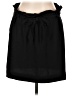 Express 100% Polyester Solid Black Casual Skirt Size L - photo 1