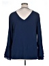 Unique Spectrum 100% Polyester Blue 3/4 Sleeve Blouse Size 1X - photo 2