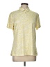 Nike Animal Print Yellow Short Sleeve Blouse Size L - photo 1