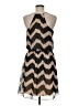 Amber Blue 100% Polyester Chevron-herringbone Brown Casual Dress Size M - photo 2