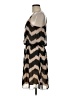 Amber Blue 100% Polyester Chevron-herringbone Brown Casual Dress Size M - photo 5