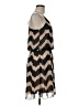 Amber Blue 100% Polyester Chevron-herringbone Brown Casual Dress Size M - photo 4