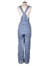 Chance 100% Rayon Tweed Blue Jumpsuit Size M - photo 2