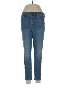 Madewell 9" Mid-Rise Skinny Crop Jeans: Button-Front TENCEL&trade; Denim Edition (view 1)