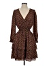 Dex Floral Brown Casual Dress Size XS - photo 1
