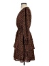 Dex Floral Brown Casual Dress Size XS - photo 5