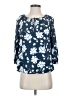 Fred David 100% Rayon Blue 3/4 Sleeve Blouse Size S - photo 1