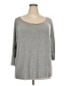 Bailey 44 Gray 3/4 Sleeve Top Size L - photo 1