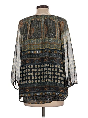 fleur bleue 3/4 Sleeve Blouse (view 2)