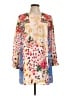 Umgee 100% Polyester Print Ivory Casual Dress Size L - photo 1