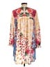 Umgee 100% Polyester Print Ivory Casual Dress Size L - photo 2
