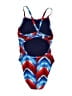 Speedo Chevron-herringbone Blue One Piece Swimsuit Size 8 - photo 2
