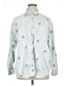 Talula 100% Cotton Stars Silver Long Sleeve Button-Down Shirt Size 1X - photo 1