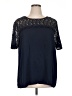 Roz & Ali 100% Polyester Blue Short Sleeve Top Size XL - photo 1