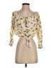 Jolt 100% Rayon Gold 3/4 Sleeve Blouse Size S - photo 1