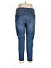 Maurices Floral Blue Jeans Size 15 - 16 - photo 2