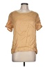 NATION LTD Solid Tan Short Sleeve Top Size L - photo 1