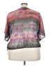 Democracy 100% Polyester Gray Short Sleeve Blouse Size 2X - photo 2