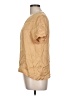 NATION LTD Solid Tan Short Sleeve Top Size L - photo 5