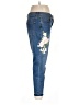 Maurices Floral Blue Jeans Size 15 - 16 - photo 4