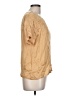 NATION LTD Solid Tan Short Sleeve Top Size L - photo 4