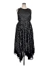 MICHAEL Michael Kors 100% Polyester Polka Dots Black Cocktail Dress Size XXL - photo 1