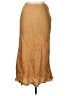 NATION LTD 100% Viscose Solid Tan Formal Skirt Size L - photo 1