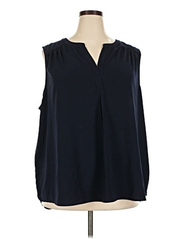 Skies Are Blue Sleeveless Blouse (view 1)