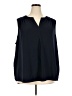 Skies Are Blue 100% Polyester Blue Sleeveless Blouse Size 3X - photo 1