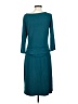 Talbots Solid Teal Casual Dress Size S - photo 2