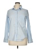 H&M Stripes Blue Long Sleeve Button-Down Shirt Size 14 - photo 1