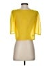 American Eagle Outfitters 100% Polyester Yellow Short Sleeve Top Size XS - photo 2